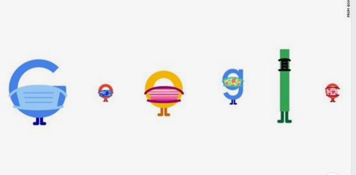 Google Doodle promovon vënien e maskës dhe distancimin social