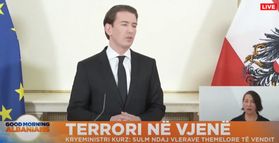 Kancelari austriak dënon sulmin terrorist, autori konfirmohet me prejardhje nga Maqedonia e Veriut