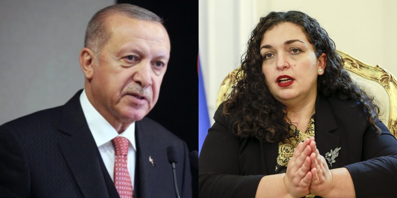 Erdogan telefonon Presidenten e re të Kosovës, Vjosa Osmanin