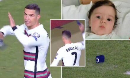 Shiriti i Ronaldos ndaj Serbisë shitet për 50 mijë paund, paratë do të shkojnë për kurimin e një fëmije