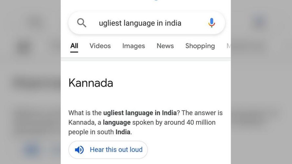 Google kërkon falje pasi renditi gjuhën antike të folur nga 40 milionë njerëz si ‘më të shëmtuarën në Indi’