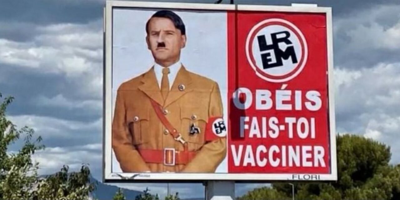 Posteri që krahasonte Macron-in me Hitlerin, nisin hetimet në Francë
