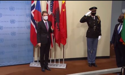 VIDEO/ Ceremonia e vendosjes së flamurit shqiptar në Këshillin e Sigurimit të OKB-së</strong>